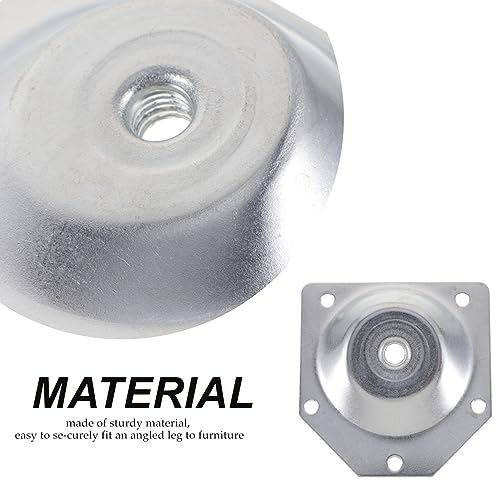 Veemoon Hardware for Solid Wood Legs 4pcs Angled Leg Fixing Plate Bracket for European Style Tables Chairs
