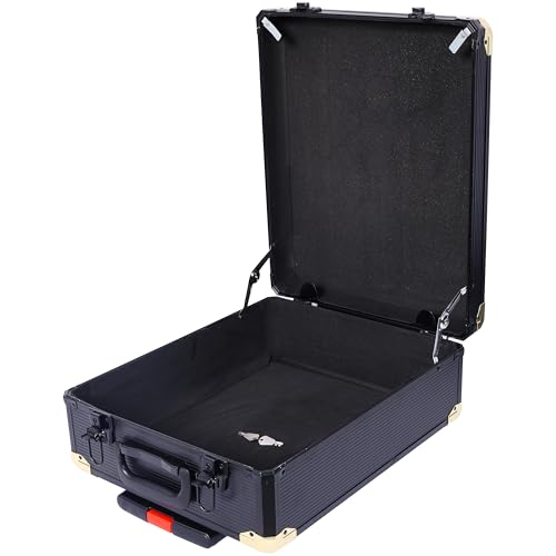 969pcs Home Repair Tool Set Kit, Toolbox Storage Case with 4 Drawers, General Household Tool Kit with Rolling Tool Box, Tool Set Kit for Maintenance, Garden, Homeowner, Handyman -Black