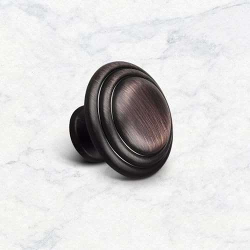 Gobrico 5 Pack 1-3/8 Inch Cabinet Knobs, Oil Rubbed Bronze Bifold Cabinte Knob, Kitchen Wardrobe Drawer Knobs, Dresser Knobs - color: Oil Rubbed Bronze