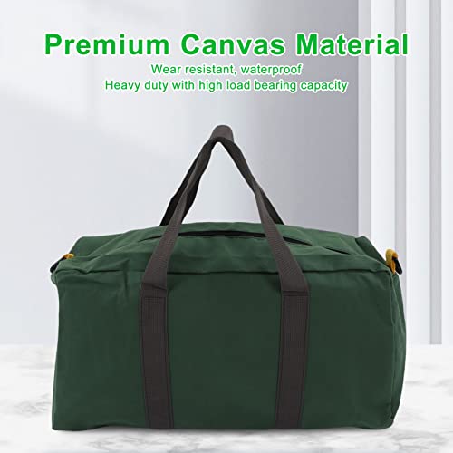 20 Inch Wide Mouth Tool Bag Large Capacity Tote Organizer for Carpenters Electricians Plumbers DIY Crafts Gardeners Portable with Handle - size: 20 Inch