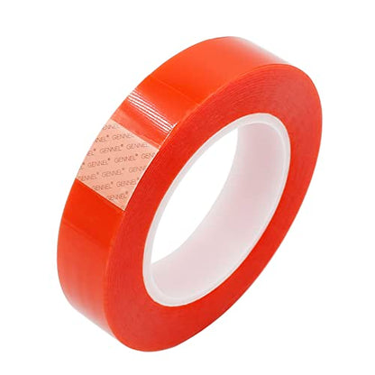 25mm x25M Clear Double Sided Strong Adhesive Tape Transparent Acrylic Tape for Laptop Cellphone LCD Screen Case - size: 25mm