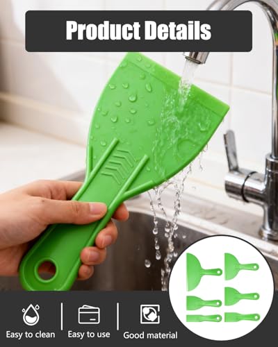 12pcs Plastic Putty Knife Set, SyhirNmly Plastic Scraper Tool Kit with 6 Flexible Putty Knife Scrapers 6 Precision Detail Scrapers for Wall Repair, Patching, Plastering, Painting, DIY Projects