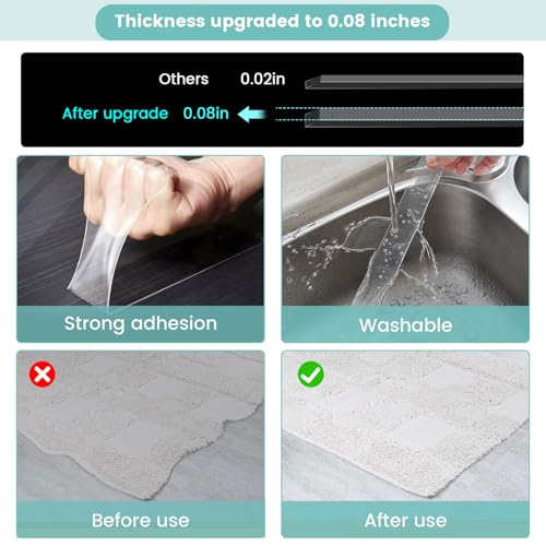 Double Sided Nano Tape Heavy Duty, Strong Sticky Extra Large (1.18in x 9.85Ft ) Removable Mounting Tape, Clear Multipurpose Wall Decor Adhesive Tape for Poster, Picture Hanging, Carpet, Photos Frames