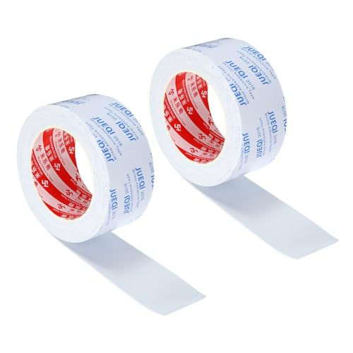 PATIKIL 2" W x 3/64" T x 16.4Ft EVA Single Sided Foam Tape, 2Pcs Multipurpose Sealing Strip Foam Waterproof Weather Stripping Foam Sealing Foam Strips with Adhesive for Door, White - color: White, size: 2"W x 3/64"T x 16.4Ft