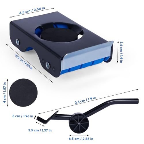 Furniture Sliders, Furniture Movers with Wheels 700LBS- 4 Metal Slider with Anti-Slip Pad（4 Brakes Each for Easy Moving, Heavy Duty Appliance Roller Dolly for Couches, Sofas +More. - size: 700LBS
