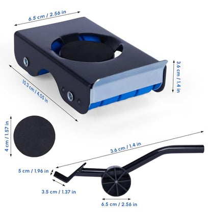 Furniture Sliders, Furniture Movers with Wheels 700LBS- 4 Metal Slider with Anti-Slip Pad（4 Brakes Each for Easy Moving, Heavy Duty Appliance Roller Dolly for Couches, Sofas +More. - size: 700LBS