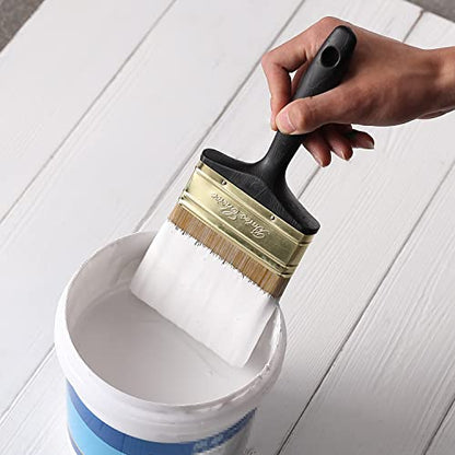 Bates- 4 Inch, Soft Tip Paint Brushes for Walls, Trim Paint Brushes, Stain Brush, Paint Brushes for Painting Walls, Oil Paint Brush - size: 4 Inch, 1 Pack