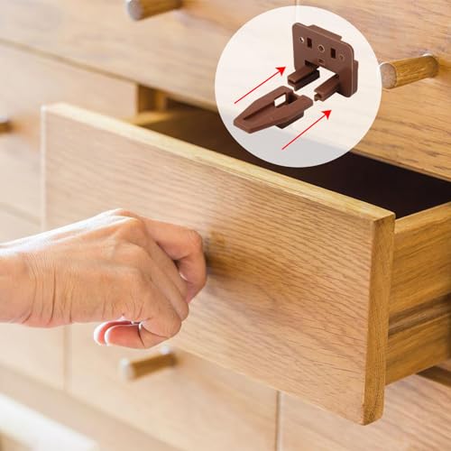 Drawer Slides and Guides, 3Pack Plastic Drawer Replacement Part for Center Mount Drawer Slides Track Guide Glide for Dressers Bottom Mount and Kenlin Rite-Trak 1 Drawer Systems