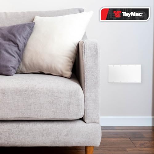 TayMac WW-BBBB 4-Gang White Smooth Metal Standard 4-Blank Wall Plate, Outlet Cover Wall Plate with Screws, Electrical Outlet Cover Plate for 4 Devices - style: Four Gang