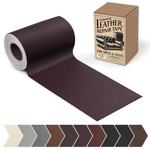 Leather Repair Patch, 3 x 60In Self Adhesive Leather Repair Tape Kit for Furniture, Couch, Sofa, Office, Car Seats, Car Interior, Vinyl Repair Kit (Coffee Brown) - color: Coffee Brown, size: Litchi Grain 3 x 60 In