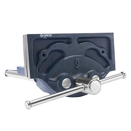 Groz 39012 Quick Release Woodworking Vise Jaw Width - 9", Jaw Opening - 13-1/2" - size: 9-inch