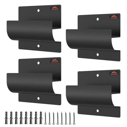 Ladder Hangers for Garage Wall,Garage Storage Hooks- Wall Mount Wheelbarrow Hanger, Patio Furniture, Chair & Ladder - Ladder Holder Wall Mount (4 Pack) - size: 4 Pack