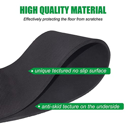 Non Skid Rubber Furniture Pads for Recliners, Furniture Grippers, Anti Slide Furniture Pads Hardwood Floor Protector for Keep Recliners and Swivel Chairs Stoppers (27.5 in-Solid Pad) - size: R-Black-S-27.5"