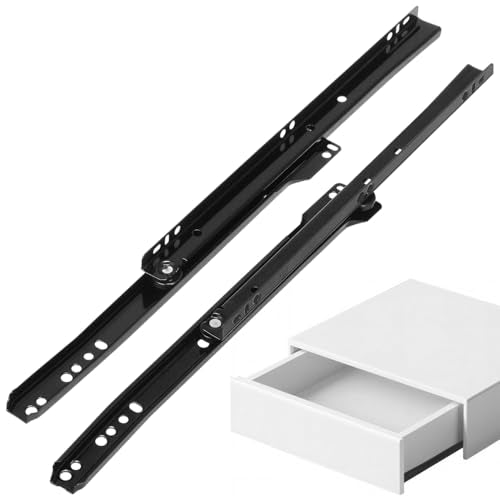 ARTIBETTER Drawer Slide Kit - Self-Closing Rails, Cabinet Drawer Slides (12 inch, Side-Mounted)