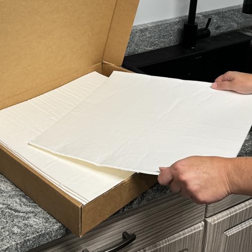 Water Leak Absorbent Pads – Heavy Duty Reusable Spill Mats for Under Sink, Basement, Garage & Appliance Leaks – Fast Wicking for Water, Oil & More, 16" x 18" - 20 Pack