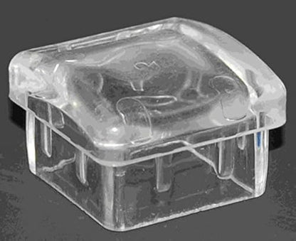 #1508C Fits 1 1/4" Thick Square Slanted Legs. Non-Marking Floor Protector Leg Glide Clear - 4 Pack - size: #1508C Slant Leg 1-1/4"sq thick, Leg Clear Glide
