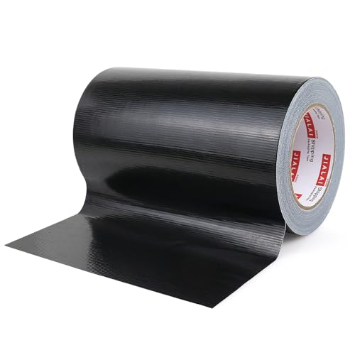 Wide Duct Tape, Industrial Grade 30Yards (90 ft) Wide Tape 8'' Duct, 9 Mil Heavy-Duty, Waterproof, Strong, Flexible, No Residue, for Crafts & Home Improvement (Black, 8'' x 90ft) - color: Black, size: 8'' x 90ft