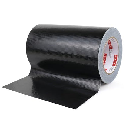 Wide Duct Tape, Industrial Grade 30Yards (90 ft) Wide Tape 8'' Duct, 9 Mil Heavy-Duty, Waterproof, Strong, Flexible, No Residue, for Crafts & Home Improvement (Black, 8'' x 90ft) - color: Black, size: 8'' x 90ft