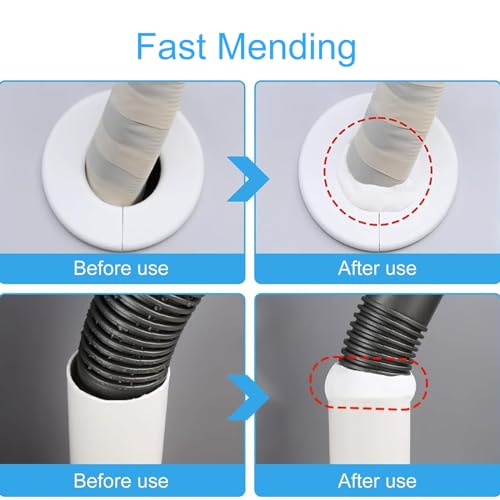 New Type 10 White Seal Putty Waterproof Duct Seal Repair Sealing Clay, Quick Mending Mud for Drain Connection, Wall Hole, Air Conditioning Hole