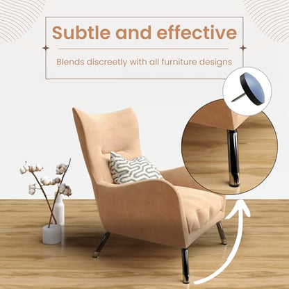 Gadgetime USA Nail On Furniture Glides for Chairs & Tables - 1 Inch, 16 Pack - Chair Leg Floor Protectors for Hardwood Floors & Carpets-Furniture Pads for Dining Chair & Cabinets