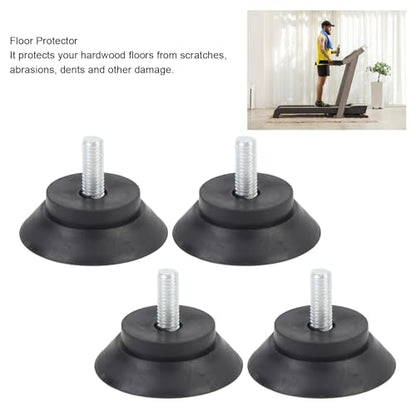 Furniture Rubber Feet Floor Protector, 4pcs Anti Slip Suction Cup Feet for Fitness Equipment, Chairs, Table Legs, Screw Fixation Suction Cup Rubber Feet with Screw