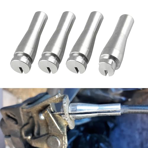 4PCS Door Latch Cable Repair Kit, Latch Lock Cable Ends, 3 Standard Ends and 1 Locking Cam Ends Aluminum, Car Accessories Compatible with Ford F-150 F-250 F-350 E-Series Ranger Expedition - color: 4PCS