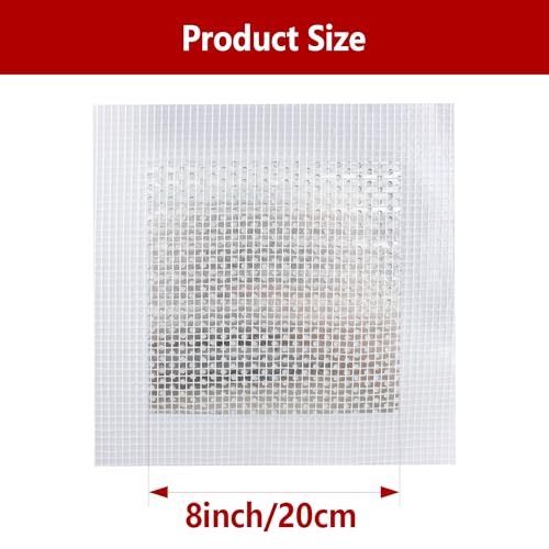 6PCS 8Inch Aluminum Wall Repair Patch, Self Adhesive Fiberglass Wall Hole Patch, Large Hole Patch Repair for Drywall, Sheet Rock - size: 8Inch