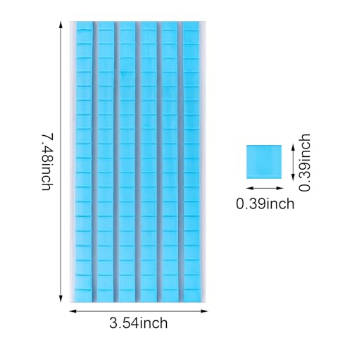 Feosky Adhesive Poster Sticky Tack Putty, Reusable and Removable Adhesive Putty, 120PCS, Mounting Putty for displaying Wall Paintings, Museum Art Photography, Picture, Crafts (Blue, Pack of 1) - color: Blue, size: 1Pack
