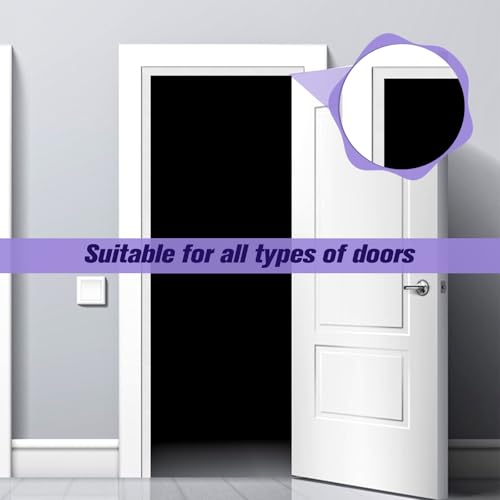 3Pcs 196" Door Insulation White Weather Strip Window Seal Weather Seal Window Gap Filler Stripping for Winter Insulation Foam Self Adhesive Door Gap Filler Noise Blocker Draft Stopper, Wedge