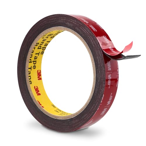 3M Tape Double Sided 0.75" x 15.4 Ft, Black 5925 Heavy Duty Mounting Tape Foam Tape Strong Adhesive for Automotive Car Trim Badge Décor Home Office Logos Indoor Outdoor - color: Black, size: 0.75" x 15.4Ft