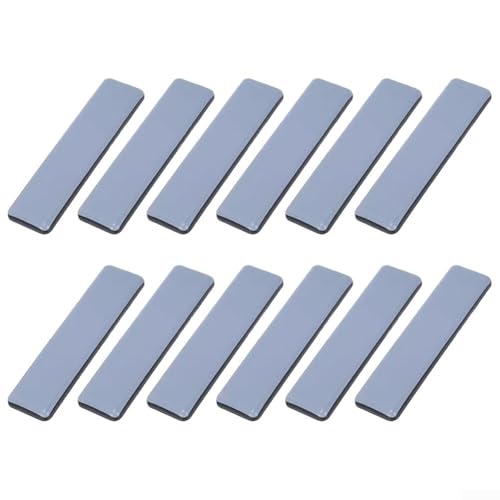 12-Pack Heavy Duty Furniture Sliders Gliders, 15x75mm PTFE Floor Protectors for Smooth Silent Moving, Wear-Resistant Movers to Prevent Scratches on Hardwood Tile Carpet and Protect