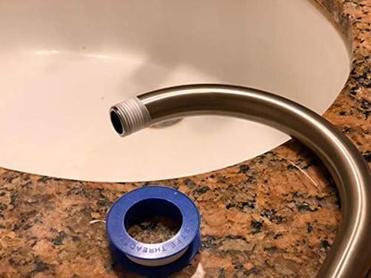 WOD PTST35S Plumbers Pipe Teflon Thread Seal Tape - 1/2 inch x 520 inch (Case of 100 Rolls) - Leak Proof Sealant for Water, Gas, Oil, Most Chemicals, Hydraulic and High Pressure Lines - size: 1/2 in. x 520 in.