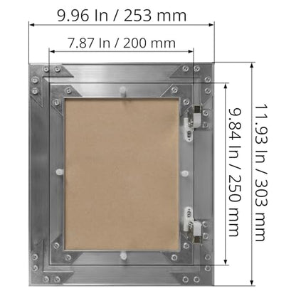8" x 10" Waterproof Drywall Access Panel, Tileable and Paintable Ceiling and Wall Access Panel for Drywall, Wire Cover for Wall Covering Panels, Push to Open, Flush-Mount Wall Hole Cover - size: 8x10 Inch