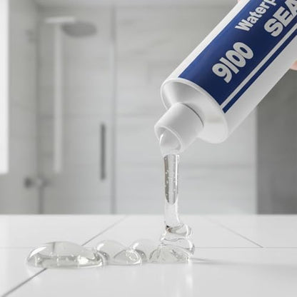 Waterproof Structural Adhesive Sealant - 9900 Super Bonding Glue, UV-Resistant Strong Sealing Compound for Roof, Bathroom, Tile, Multi-Surfaces (Clear)