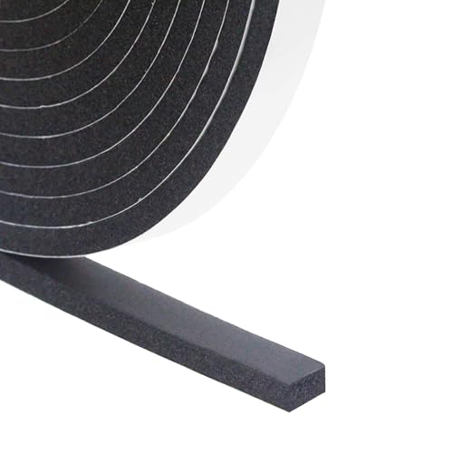 DGSL Foam Insulation Tape, 1/2In x 1/4In x 10ft Weather Stripping Door Seal Strip for Doors and Windows,Sliding Door, Soundproofing Door Seal,Weatherstrip,Air Conditioning Seal Strip - size: 1/2In x 1/4In x 10ft