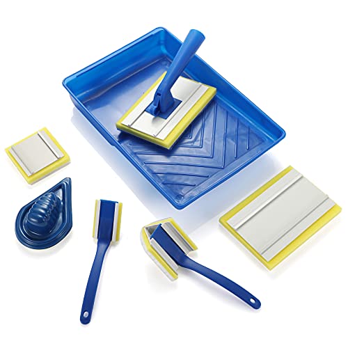 Paint pad Set,Corner Walls & Ceilings Pad Painter, 7-Inch,Painter¡¯s Pad Refills, Large Corner Edging Window,Trim and Touch-Up Pad,Pack of 8 - size: Paint Pad Set