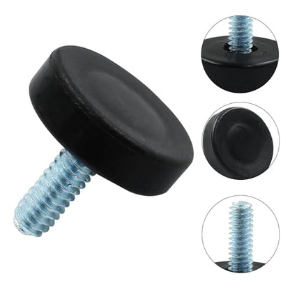 16 Pcs 1/4" Furniture Leveling Feet Adjustable Table Levelers Chair Glide Leveling Screw in Threaded for Patio Furniture Tables Chairs - size: 1/4"