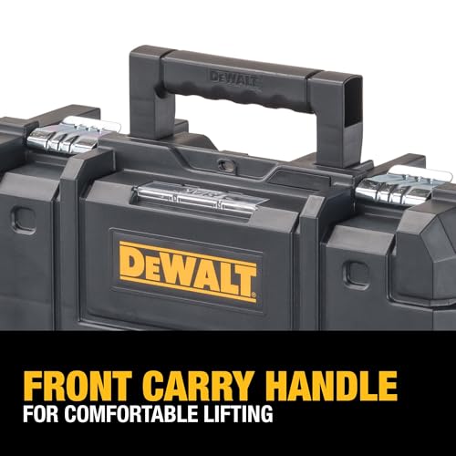 DEWALT TSTAK II Tool Box, Flat Top Tool Storage Case, Organizer Box Holds Up To 66 lbs, Flexible Platforms for Stacking, 13 Inch (DWST17807) (Pack of 4) - size: 1 Count (Pack of 4)