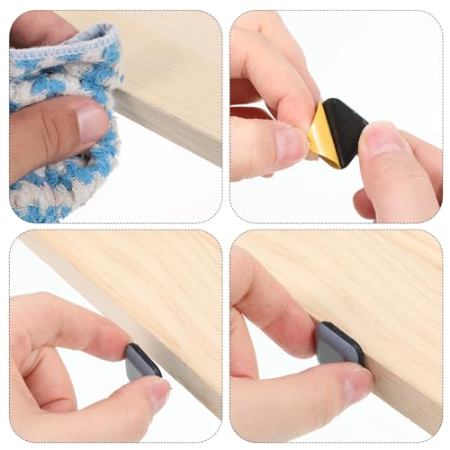 16Pcs Furniture Movers Sliders, 0.8" x 0.8" Self-Adhesive Sliders Pads, Premium Furniture Mover Slider Heavy Duty Adhesive Slider for Carpet Square - size: 0.8" x 0.8"