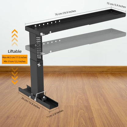 Qualward Ladder Stabilizer, Heavy-Duty Ladder Stabilizer High Strength, Ladder Leveler 12.2"-17.5", Adjustable Height and Foldable Ladder Stabilizer for Stairs with Non-Slip Feet - size: Pro 12.2"-17.5"