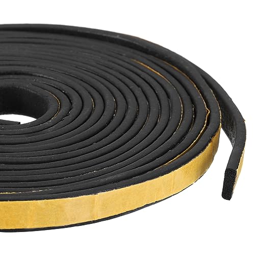 uxcell Weather Stripping 3/8" W x 1/8" T x 13ft L Adhesive Door Window Seal Strip Foam Seal Tape for Doors Window Insulation - size: 3/8"W x 1/8"T x 13ft L