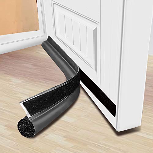 MAXTID Under Door Draft Stopper 36 inches Grey Door Draft Blocker Exterior Door Seal Strips Weatherstripping Doors Sweep Guard - color: Gray, size: 36 Inch