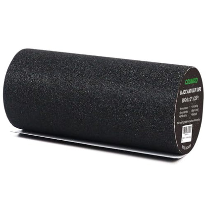 COSIMIXO 12" x 35Ft Heavy Duty Anti Slip Tape,Best 80grit Friction,Grip,Abrasive for Stairs Outdoor/Indoor,Skateboard Grip Tape Safety Non Skid Tread Staircases Anti-Slip Traction Tape Black - size: 12" x 35Ft Black