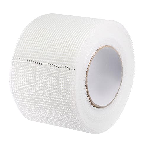 uxcell Drywall Joint Tape Self-Adhesive Fiberglass 4-inch x 164-feet Repair Patch Wall Hole Crack Mesh Size 2.8mm - size: 4" x 164'