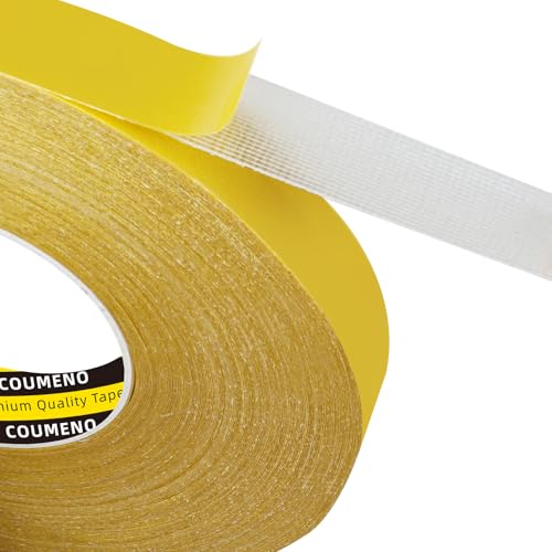 Double Sided Tape, 0.8in X164FT Heavy DutyClear Fabric Tape for Carpet Rug Mounting Cloth Adhesive Removable for Home Office Craft - size: 0.8in X164FT