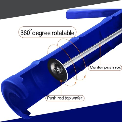 ADAK - Professional Caulking Gun, 10:1 Thrust Ratio, Caulking Gun No Drip, Hand Tool for Silicone & Sealant Application, Smooth Pressure Caulk Gun, Caulking Gun Tool (Blue) - color: Blue