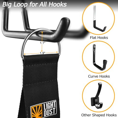 Hanging Extension Cord Holder - 10Pack 13" 22" 35" Handle Wrap Straps with S Hooks Heavy Duty Garage Organizer Tool Hangers - Garden Hose Power Electrical Cable Rope RV Shed Storage and Organization - size: 10Pack 13" 22" 35"