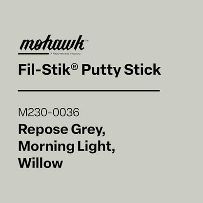 Mohawk Fil-Stik, Wax Putty Stick for Wood Repair, Repose Grey, Morning Light, Willow, M230-0036, 1 Count - color: Repose Grey