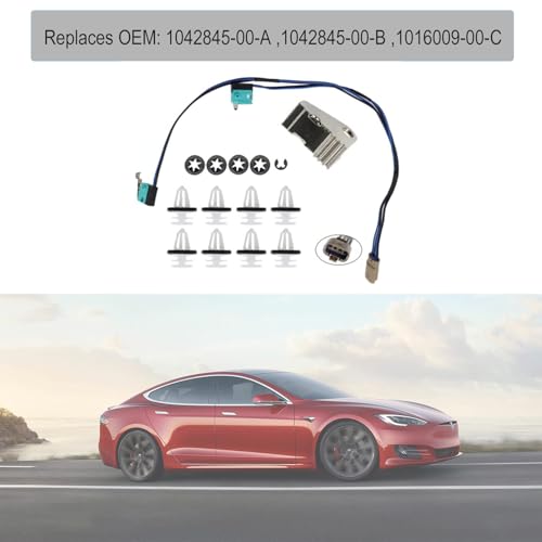 1042845-00-A Door Handle Repair Kit Upgraded Fit for Tesla Model S 2012-2017 with Micro Switch Harness Handle Paddle Door Panel Clips Replaces OEM 1042845-00-B 1016009-00-C