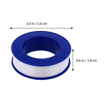 20pcs PTFE Thread Seal Tape, W:12mm L:10m Long,Thread Adhesive Plumbing Tape for Home Use